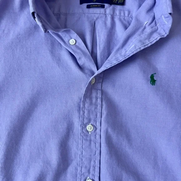 Polo by Ralph Lauren Men's Lavender Button Down Shirt - Picture 4 of 4
